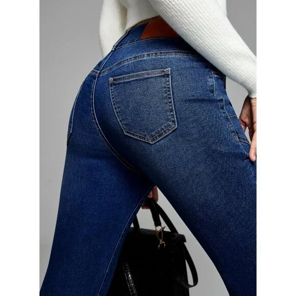 Women's High Waisted Skinny Jeans Stretch Denim Ankle Pants with Pockets